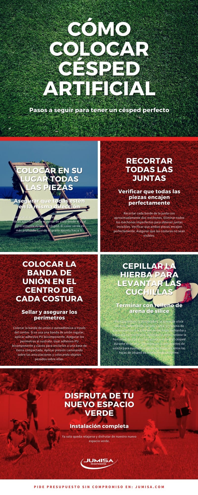 Cómo instalar césped artificial