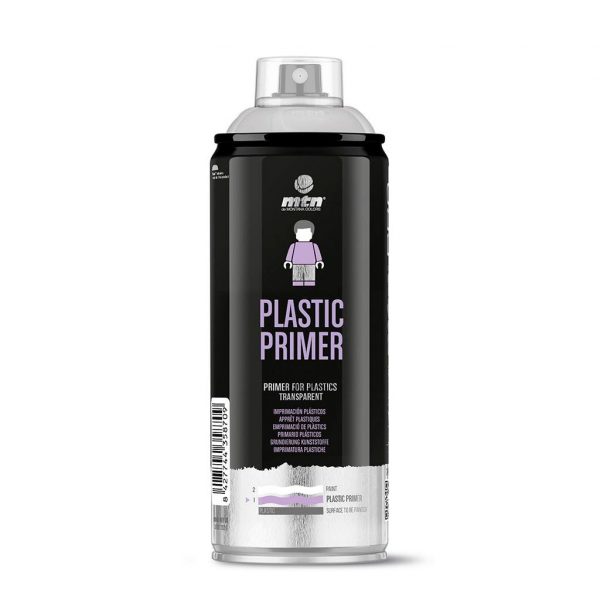 SPRAY IMPRIMACION PLASTICOS MONTANA 400 ML.