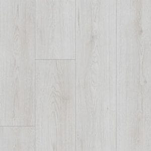 Suelo laminado reno blanco.