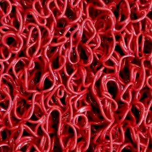 Felpudo Rizo Rojo 14mm